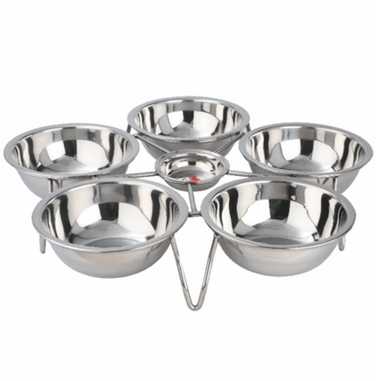 Stainless Steel Round Chatni Stand