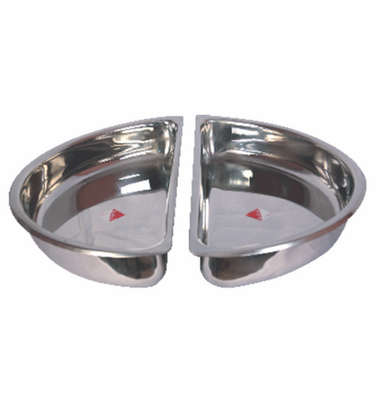 Stainless Steel Half Round GN Pan