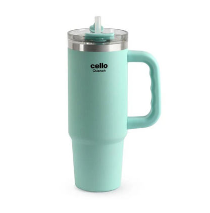 Cello Quench 600 Insulated Travel Tumbler with Handle, Lid & Straw