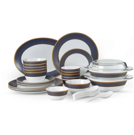 Cello Solitaire Opalware Dinner Set, Sapphire