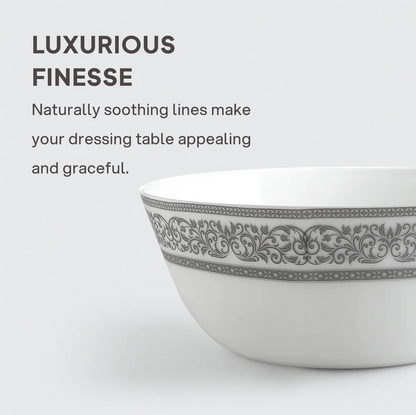 Cello Solitaire Opalware Dinner Set, Argento