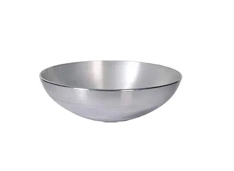 Aluminium Silver Kadai Without Handle for Cooking