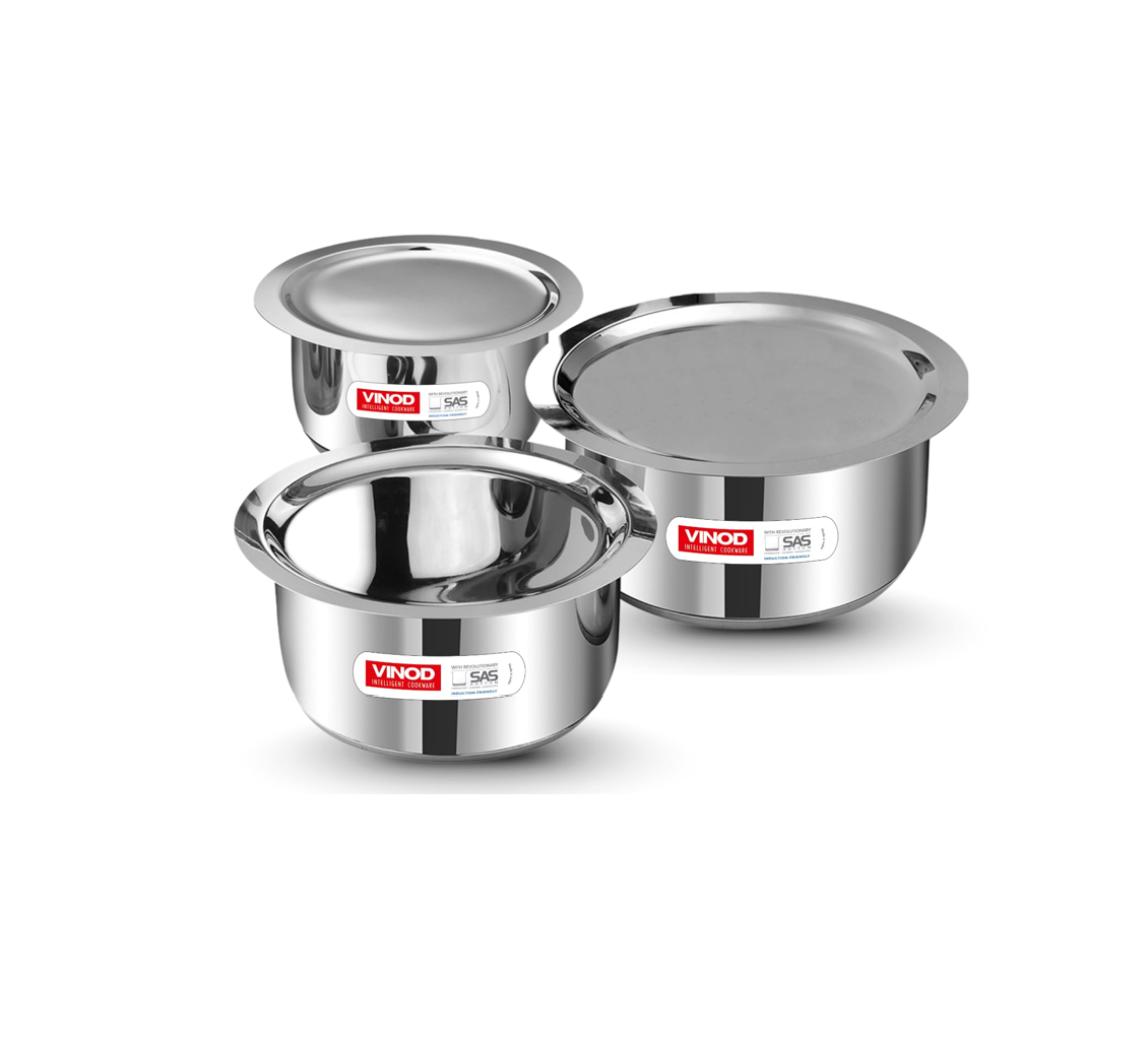 Vinod Stainless Steel Triply Tope (All Sizes)