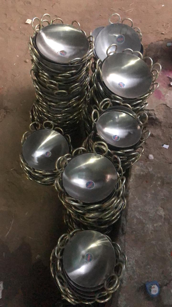 Commercial Iron Kadai with Riveted Handles (All Sizes)