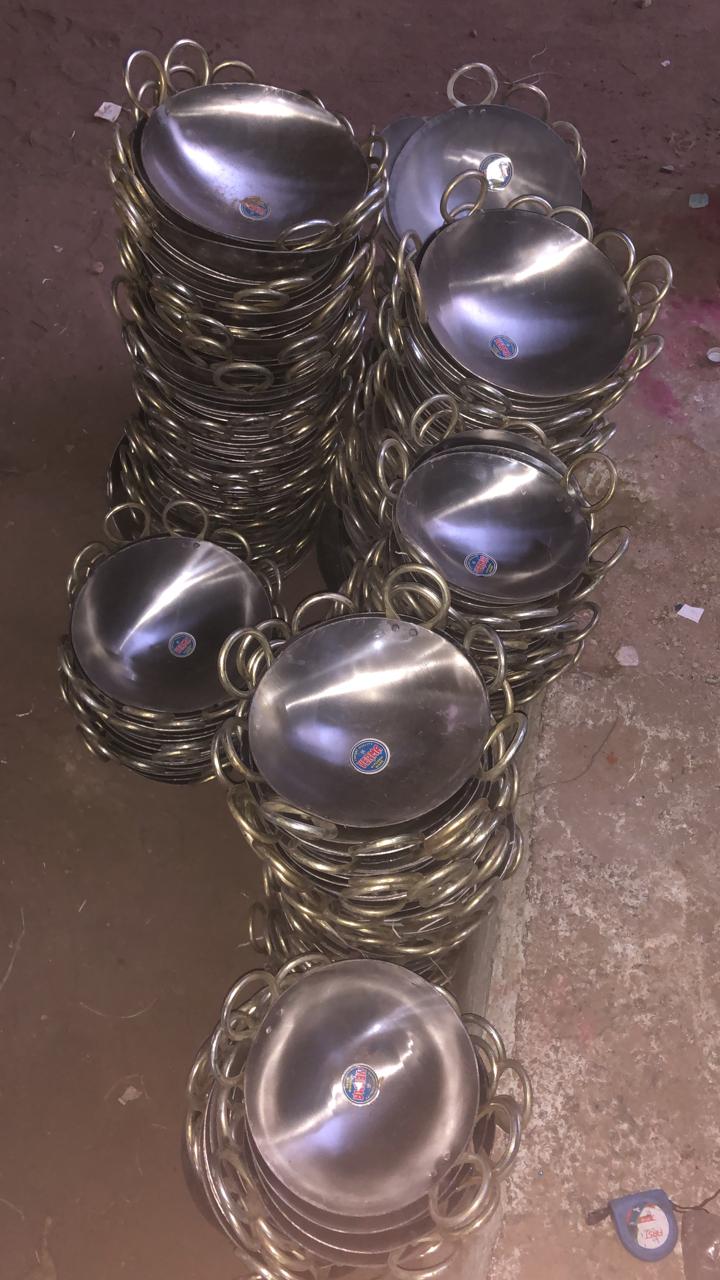 Commercial Iron Kadai with Riveted Handles (All Sizes)