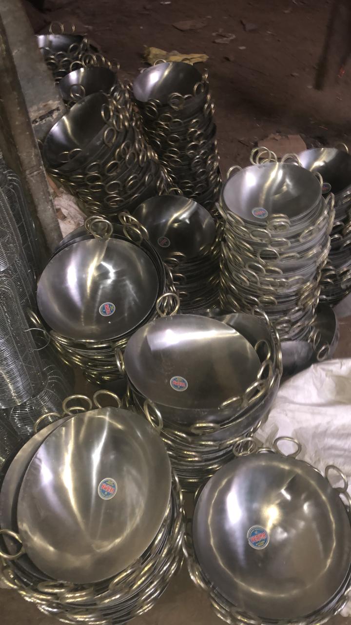 Commercial Iron Kadai with Riveted Handles (All Sizes)