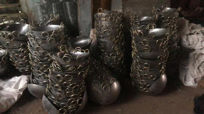 Commercial Iron Kadai with Riveted Handles (All Sizes)